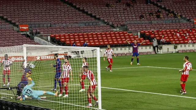 FOTO: Atletico Madrid Tahan Imbang Barcelona di Camp Nou