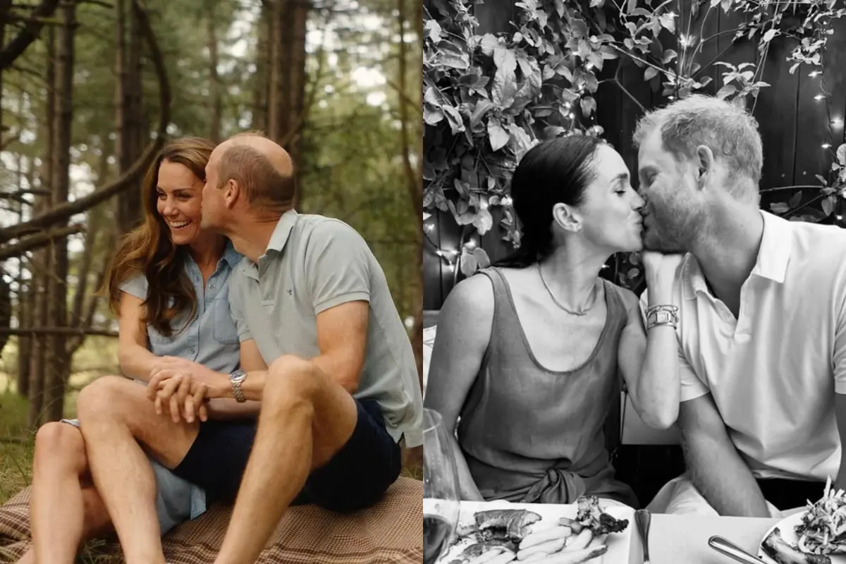 Beda Gaya Mesra Pangeran William-Kate Middleton dan Pangeran Harry-Meghan Markle Saat Rayakan Valentine