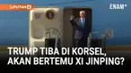 Presiden Amerika Serikat Donald Trump tiba di Busan, Korea Selatan, untuk menghadiri KTT APEC. Ia dijadwalkan bertemu Presiden Lee Jae Myung dan membahas kerja sama perdagangan, sebelum melakukan pertemuan penting dengan Presiden China Xi Jinping.