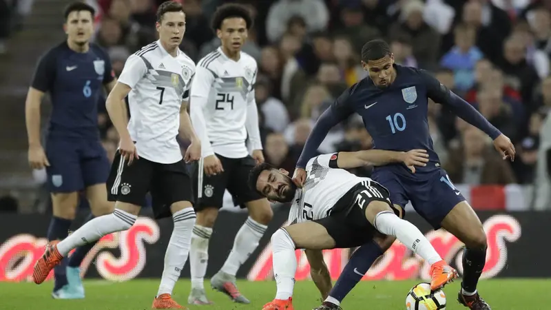 FOTO: Jerman Tahan Imbang Inggris di Stadion Wembley