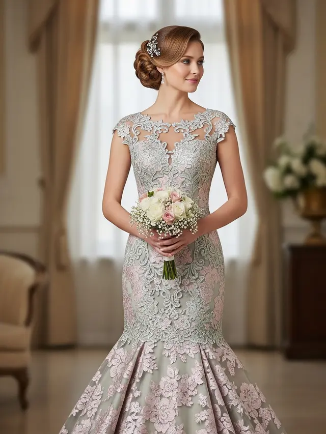 Model Baju Bridesmaid Duyung Klasik Brokat