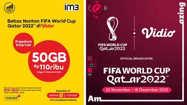 Bebas Nonton FIFA World Cup Qatar 2022 di Vidio