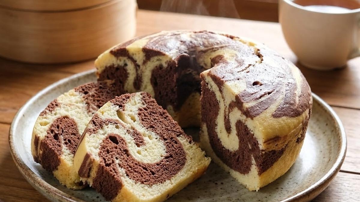 Resep Bolu Marmer Tanpa Oven dan Telur, Praktis dengan Hasil Lembut