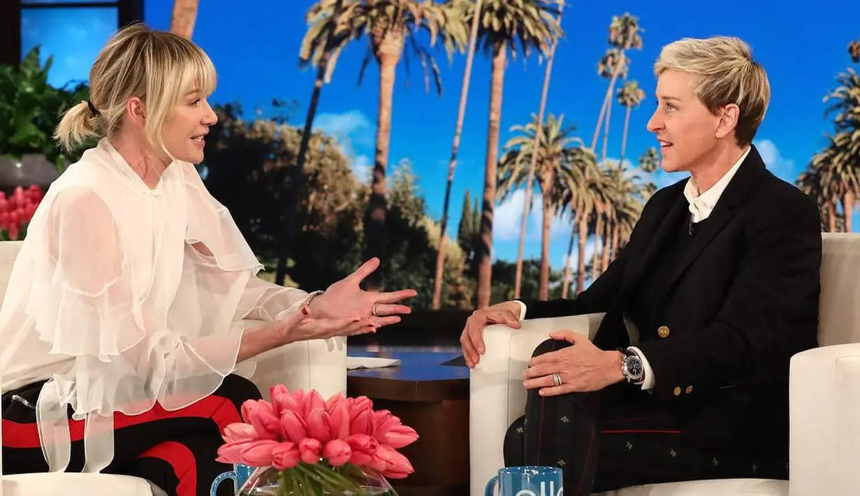 Beberapa kali, Portia pun hadir mengunjungi Ellen di acara The Ellen Show. (instagram/portiaderossi)