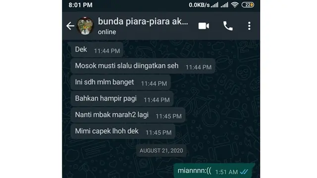 6 Chat Ibu Suruh Pulang Anak Ini Bikin Geregetan
