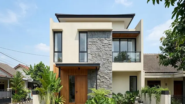 Inspirasi Fasad Rumah Kecil agar Tampak Mewah meski Berdiri di Lahan Sempit