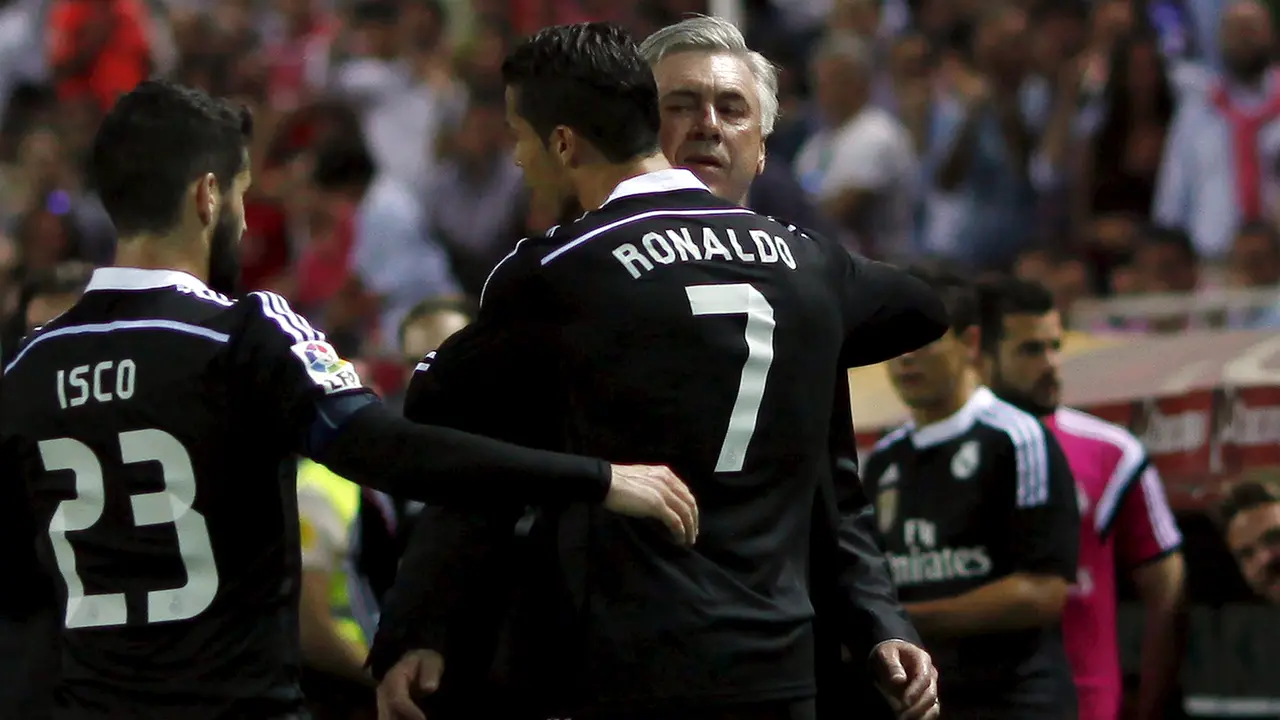 Ekspresi Ronaldo Usai Cetak Hattrick Lawan Sevilla