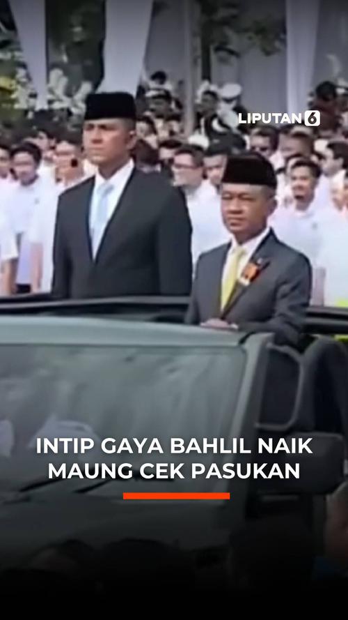 Intip Gaya Bahlil Naik Maung Cek Pasukan