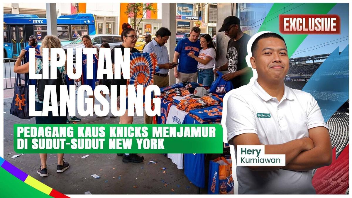 EKSKLUSIF: Euforia Juara Menggema! Pedagang Kaus Knicks Menjamur di Sudut-Sudut New York