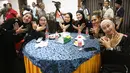 Pemain Timnas Voli Putri Indonesia pada upacara pelepasan untuk kejuaraan AVC Women's Volleyball Cup yang dilakukan di Padepokan Voli Jenderal Polisi Kunarto, Sentul, Selasa (2/6/2026).