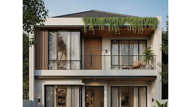 Rumah dengan Balkon