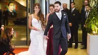 Pernikahan Lionel Messi dan Antonella Rocuzzo (AFP/Bintang.com)