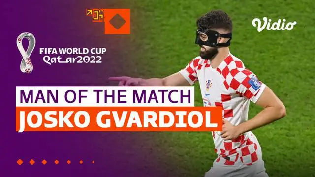 Berita video aksi Josko Gvardiol, man of the match perebutan tempat ketiga Piala Dunia 2022, Kroasia vs Maroko pada Sabtu (17/12/2022) malam hari WIB.