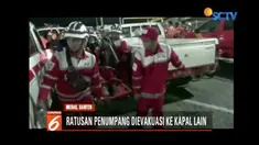 Kapal BSP I terbakar saat berlayar dari Pelabuhan Bakauheni ke Pulau Merak.