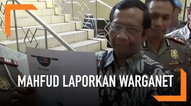 Merasa dicerca dan dinistakan seorang warganet, Mahfud Md melaporkan hal tersebut ke Polres Klaten.