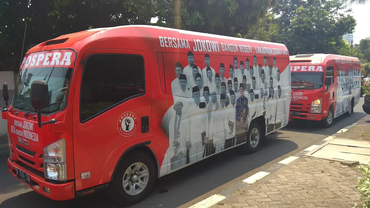 Bus Pemenangan Jokowi. (Merdeka.com)