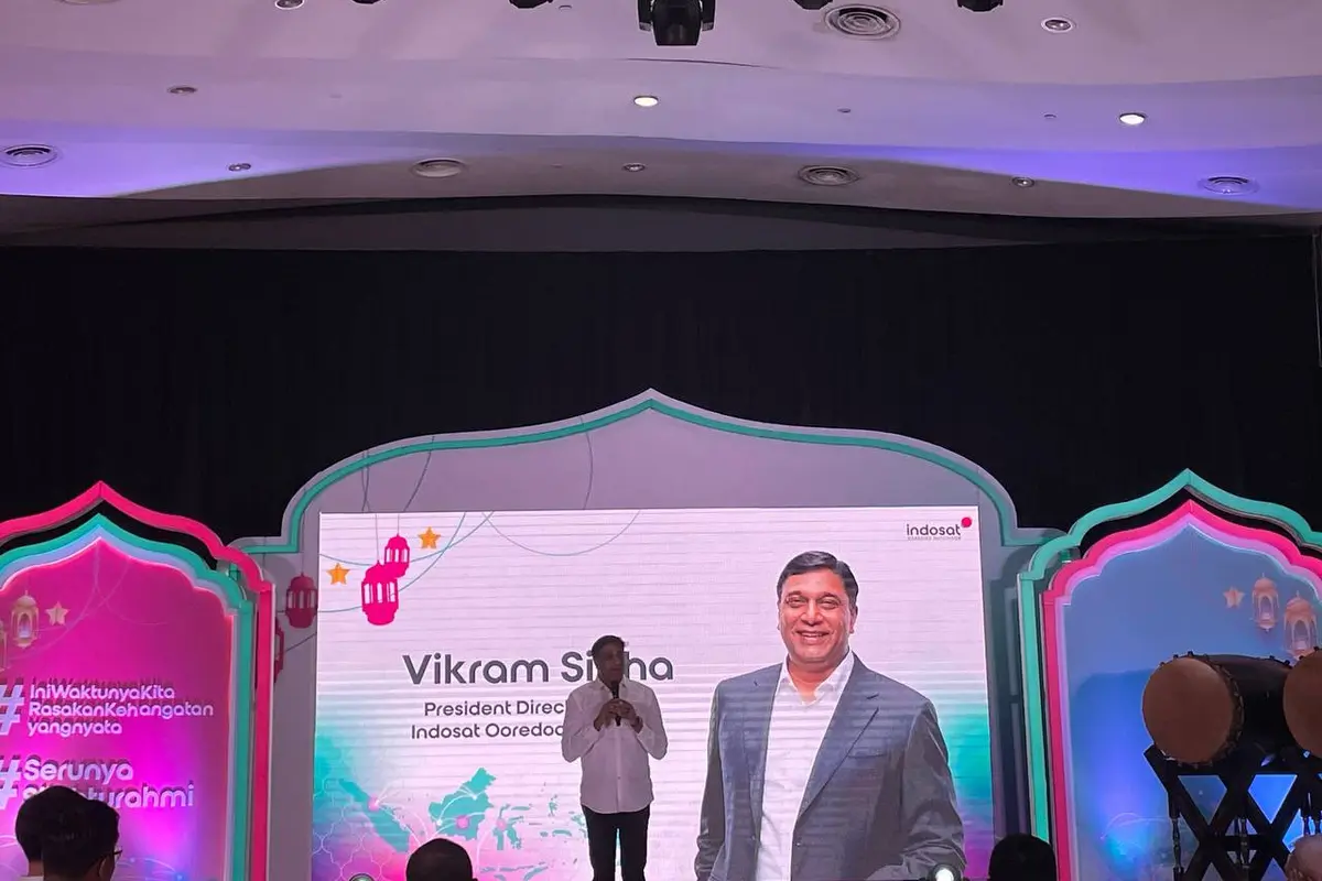 Presdir dan CEO Indosat Ooredoo Hutchison Vikram Sinha (Liputan6.com/ Agustin Setyo W).