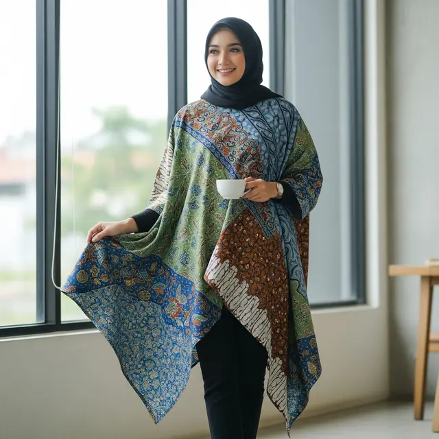 Model Atasan Batik Wanita Elegan Panjang untuk Lebaran dan Kondangan