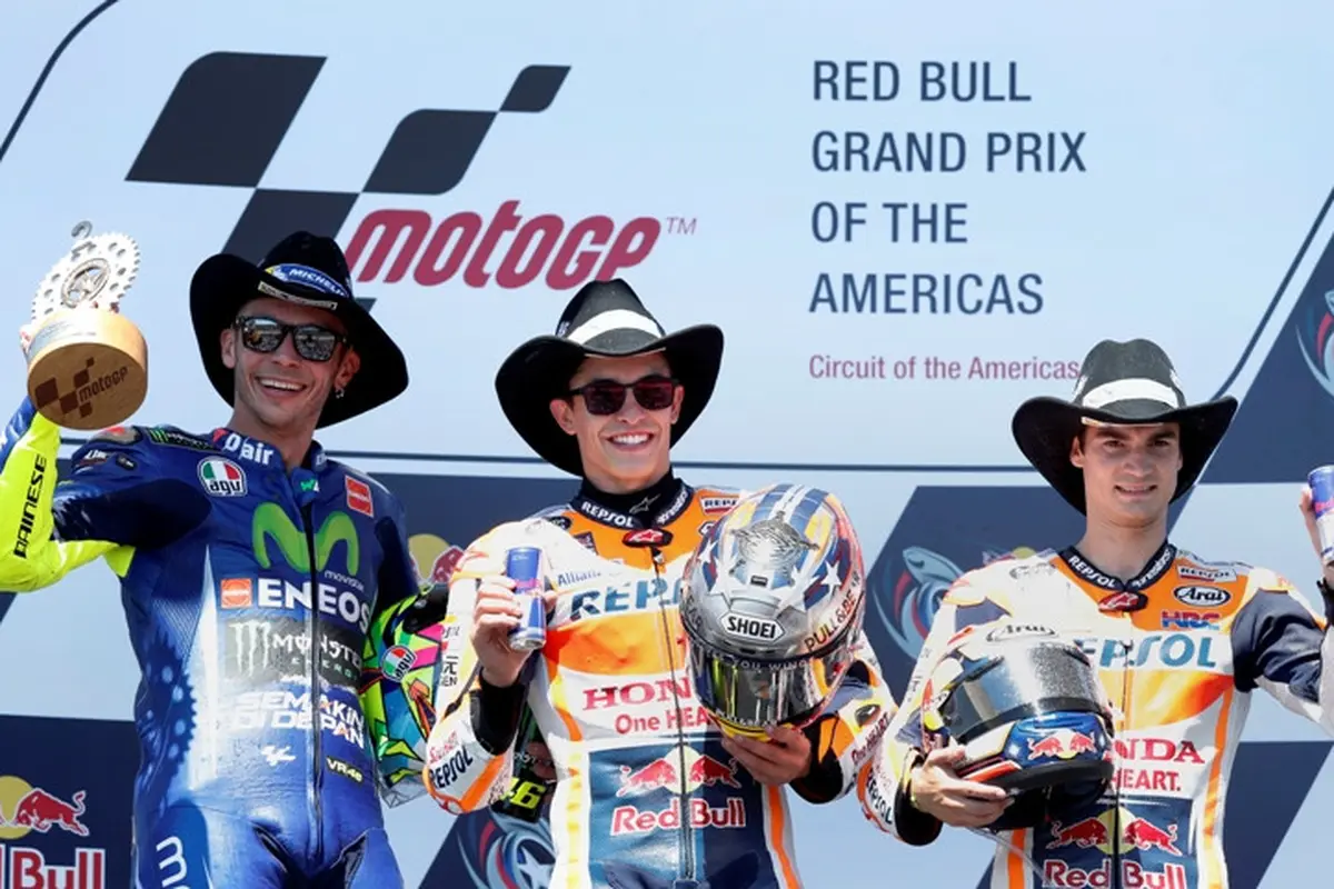 Valentino Rossi, Marc Marquez, Dani Pedrosa