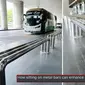 Warganet mengejek bandara Malaysia yang memperkenalkan bangku besi ala halte bus sebagai fasilitas kursi nyaman terbaru. (dok. Facebook)