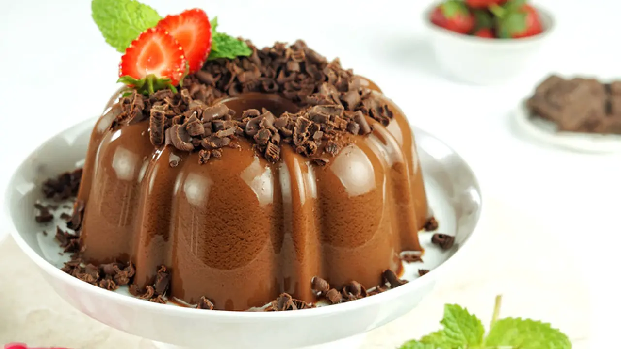 coklat puding agar-agar