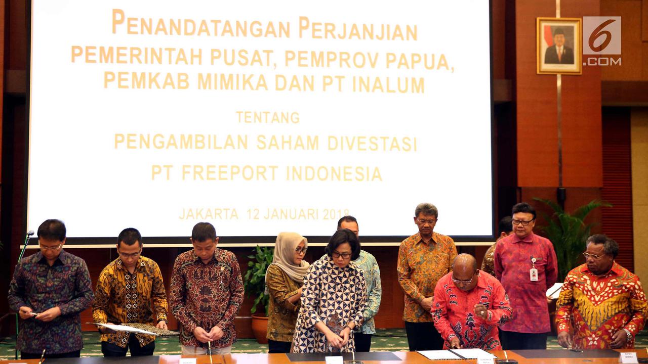 Pemda Papua Dapat 10 Persen Saham Freeport