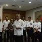 Menteri PUPR, Basuki Hadimuljono menggelar konferensi pers di Jakarta, Selasa (4/12). Basuki mengatakan lokasi yang menjadi peristiwa penembakan terhadap 31 pekerja PT Istaka Karya merupakan lokasi yang tergolong tidak rawan. (Merdeka.com/Imam Buhori)