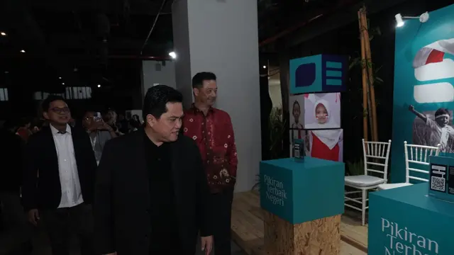 Menteri BUMN Erick Thohir menghadiri peluncuran Yayasan BUMN