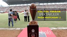 Berita video gol-gol terbaik yang tercipta pada matchday 2 babak grup Piala Presiden 2017.