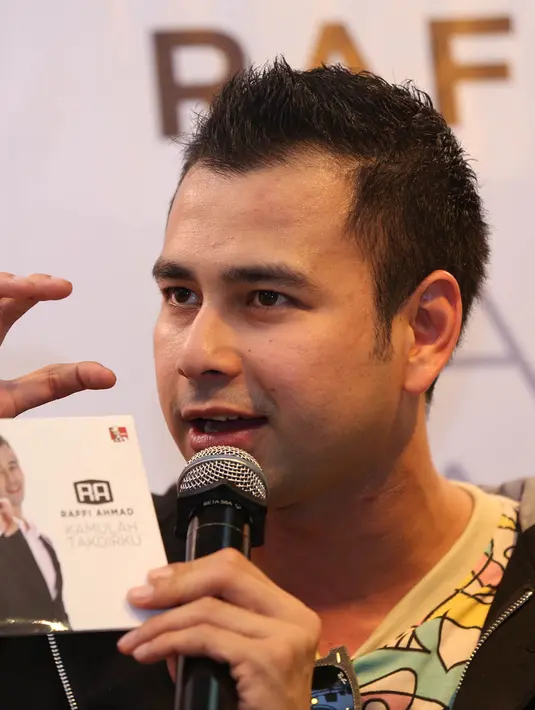 Raffi Ahmad menjelaskan konsep album barunya. (Galih W. Satria/bintang.com)