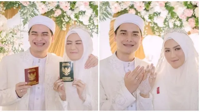 6 Potret Detail Pernikahan Alvin Faiz dan Henny Rahman, Bantah Disebut Tikung Teman