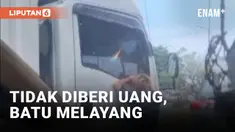 Viral! Pemalakan Sopir Truk di Palembang, Tidak Beri Uang Dilempar Batu