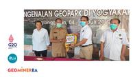 Kepala PPSDM Geominerba, Bambang Utoro membuka diklat secara resmi, Senin (4/7/2022) di Pendopo Kalisong, Desa Wisata Nglanggeran, D.I. Yogyakarta.