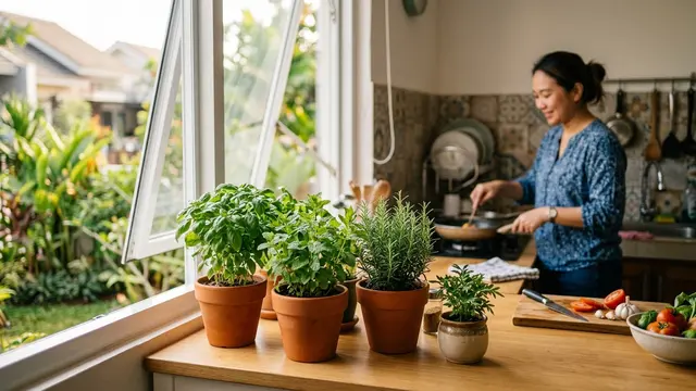 Tanaman yang Bisa Membantu Jauhkan Lalat dari Dapur (AI Generated)
