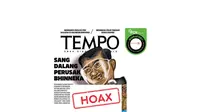 Cek Fakta cover majalah Tempo