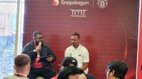 Mantan winger Manchester United, Luis Nani, menyapa fans di Malaysia dalam acara meet and greet di TMT Megastore Sunway Pyramid, Kuala Lumpur, Selasa (27/5/2025).  (Bola.com/Yus Mei Sawitri)