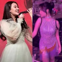 Lihat di sini beberapa potret penampilan Fuji dan Aaliyah Massaid di pesta ulang tahun Ashanty yang ke-40.