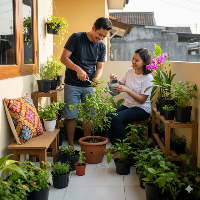 Tips Membuat Teras Sempit Jadi Kebun Mini