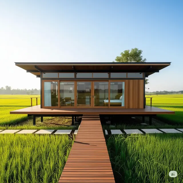 8 Inspirasi Rumah Sederhana Pinggir Sawah Tapi Mewah untuk Hunian Impian
