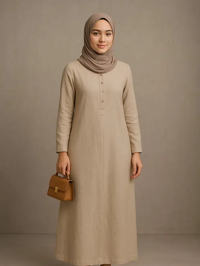 7 Model Gamis Simple untuk Kondangan, Tetap Elegan Tanpa Berlebihan