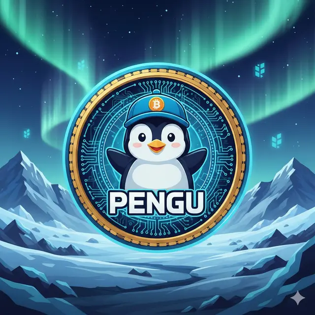 Koin kripto PENGU. (Ilustrasi by AI)