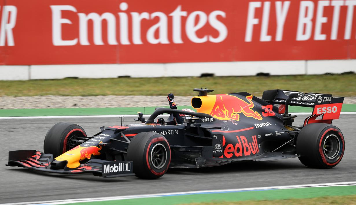 Foto Max Verstappen Berjaya Di F1 Gp Jerman 2019 Bola Liputan6 Com