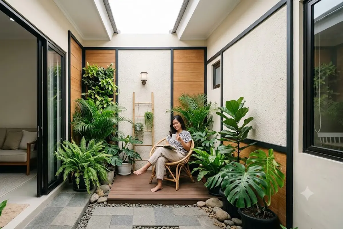 Pocket Courtyard yang Cocok untuk Rumah Tipe 36