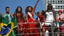  Kalangan aktivis mengatakan sudah saatnya Brazil memiliki UU yang melarang diskriminasi terhadap orang lesbian, gay, biseksual dan transgender, Minggu (4/5/2014)(AFP Photo/Nelson Almeida).