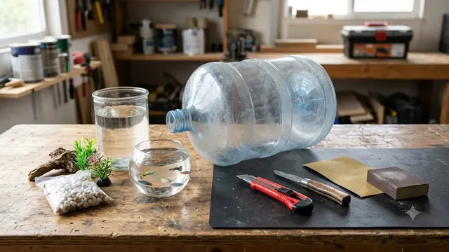 Cara Membuat Aquarium dari Galon Bekas