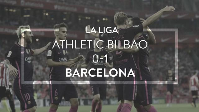Video highlights La Liga Spanyol antara Athletic Bilbao melawan Barcelona yang berakhir dengan skor 0-1, Senin (29/8/2016) dini hari WIB.