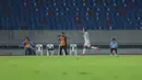 Selebrasi pemain Myanmar U-22, Min Maw Oo saat melawan Timnas Indonesia U-22 pada pertandingan SEA Games 2025 di 700th Anniversary Stadium, Chiang Mai, Jumat (12/12/2025). (Bola.com/Bagaskara Lazuardi)