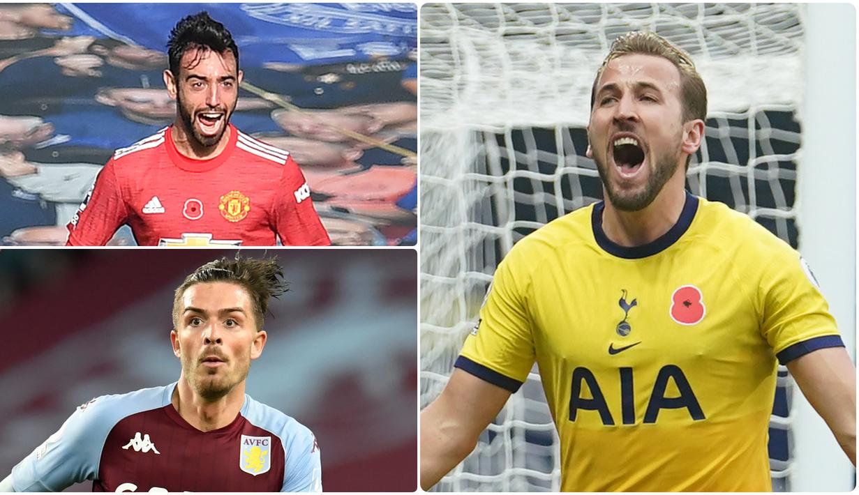 Penyerang Tottenham Hotspurs, Harry Kane, tampil gemilang di awal musim ini. Pemain berusia 27 tahun ini tercatat memiliki assist terbanyak hingga pekan ke-8 kompetisi Liga Inggris. Berikut Harry Kane dan 5 raja assist di Awal Musim Liga Inggris. (kolase foto AFP)