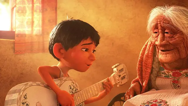 Salah satu adegan mengharukan dalam Coco. (Foto: Dok. IMDb/ Walt Disney)