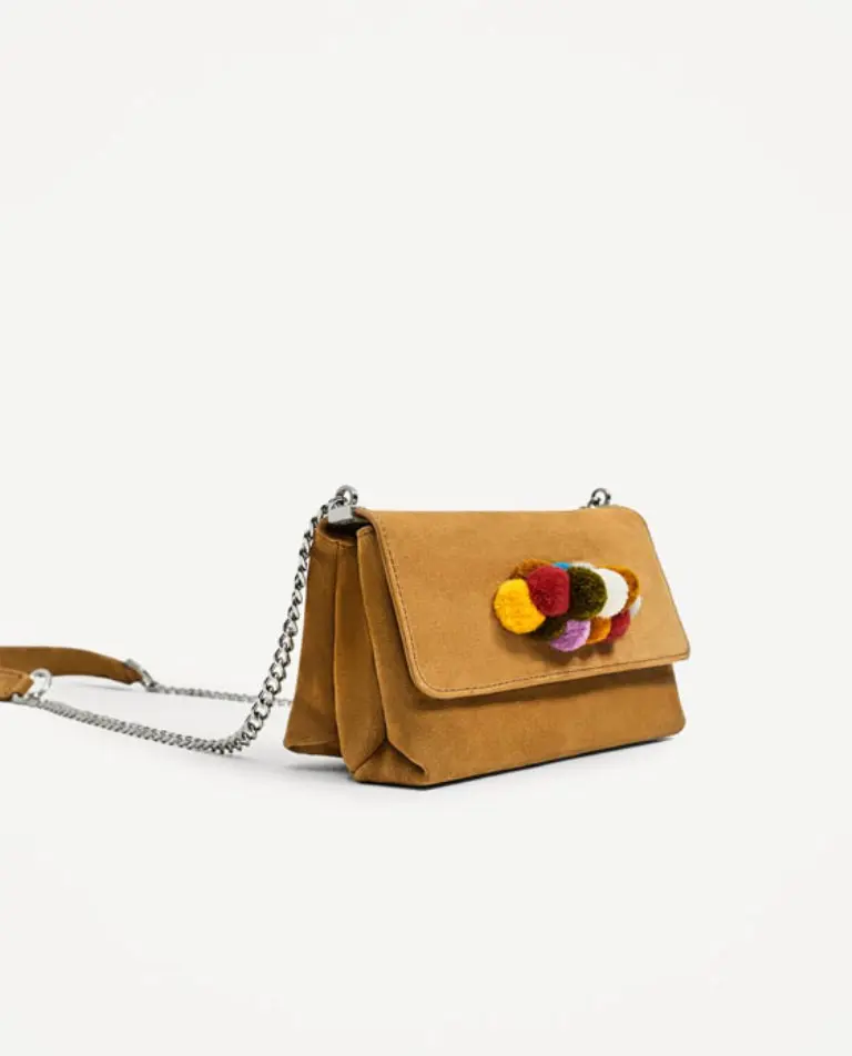 Leather Crossbody Bag With Flap Detail. (Image: zara.com)